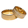 Wedding rings v103 in Gold or Platinum with Diamonds