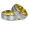 Wedding rings v109 in Gold with Diamonds