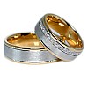 Wedding rings v109 in Gold with Diamonds