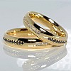 Wedding rings v112 in Gold with Diamonds