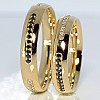 Wedding rings v112 in Gold with Diamonds