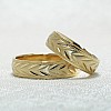 Gold wedding rings v1121 with Spike and Randalina Design