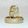 Gold wedding rings v1121 with Spike and Randalina Design