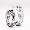 Wedding rings v1164 Custom in Gold Laser Model