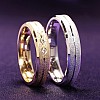 Wedding rings v1173 in Gold or Platinum with Diamonds