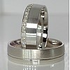 Wedding rings v118 in Gold or Platinum with Diamonds