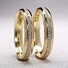 Wedding rings v119 in Gold with Diamonds