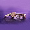 Wedding rings v1213 in Gold or Platinum Glossy Finish Hammer