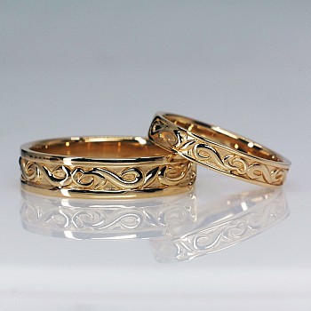 Wedding rings v1230611 Vintage in Gold