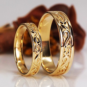 Wedding rings v1230611 Vintage in Gold