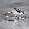 Platinum and Diamond Wedding Rings vp1241