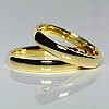 Classic wedding rings in Gold or Platinum v134