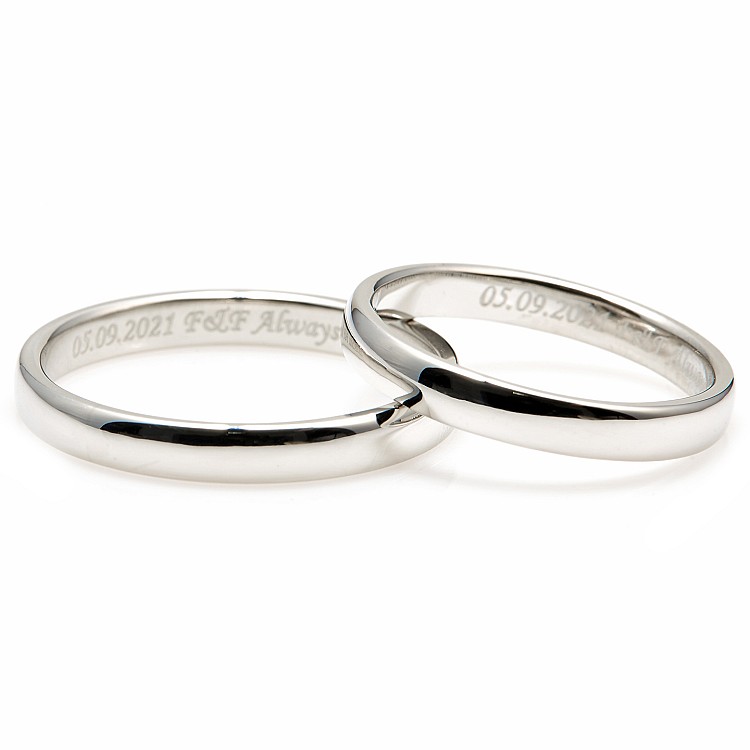 Classic Wedding Rings vp134 in Platinum