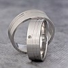 Wedding rings v137 in Gold or Platinum with Diamond