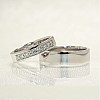 Wedding rings v141 in Gold or Platinum with Diamonds