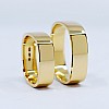 Square Wedding Rings v150 in Gold or Platinum