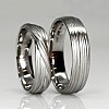 Wedding rings v1517 in Gold or Platinum Waves model