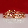 Wedding rings Celtic Model v1542rb in Gold or Platinum with Rubies