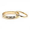 Wedding rings v1568 Faceted Antistress in Gold or Platinum