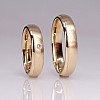 Wedding rings v1603 in Gold or Platinum with Diamond