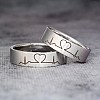 Wedding rings v168 in Gold or Platinum with EKG Pattern