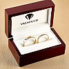 Wedding rings v185.2 in Gold or Platinum with Diamonds