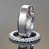 Platinum and Diamond Wedding Rings vp227