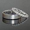 Platinum and Diamond Wedding Rings vp227