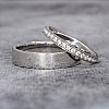 Platinum and Diamond Wedding Rings vp230