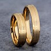 Wedding rings v357 in Gold or Platinum with Beveled Edges