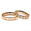 Chopard model wedding rings in Gold with colorless Diamonds v3819