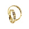 Chopard model wedding rings in Gold with colorless Diamonds v3819