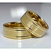 V426 Gold and Diamond Wedding Rings