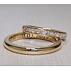 Wedding rings v860 in Gold with Diamonds