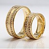 V975 Gold Diamond Wedding Rings